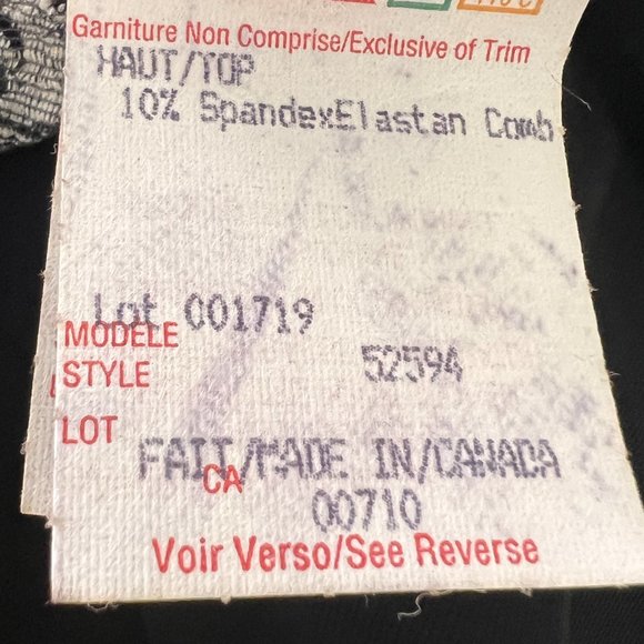 NWT Joseph Ribkoff Sheer Black & Lace Stretch Blouse - Size Medium Large - Picture 10 of 12